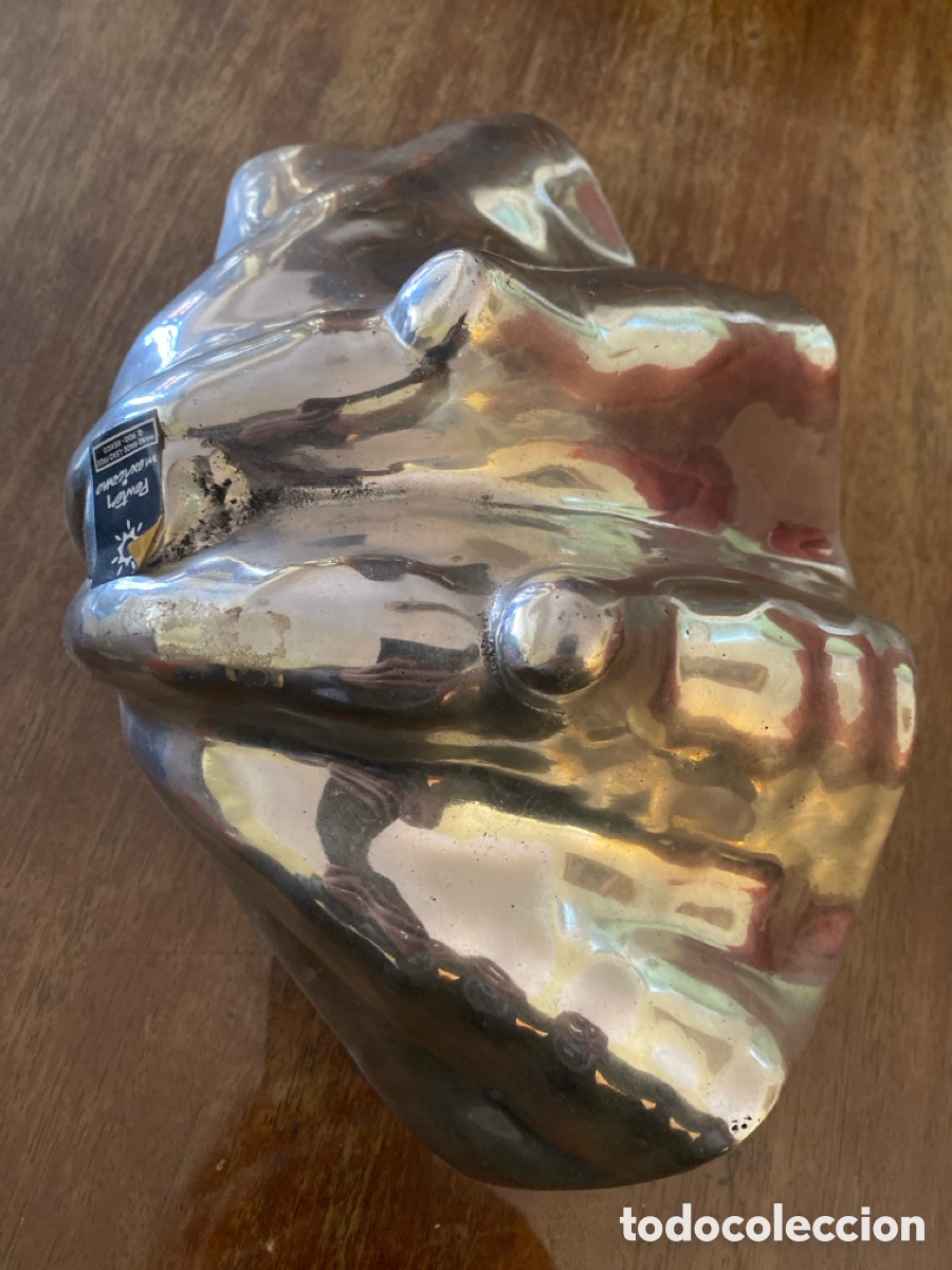 Otros objetos de arte: Cuenco concha en pewter de Mejico - Foto 3