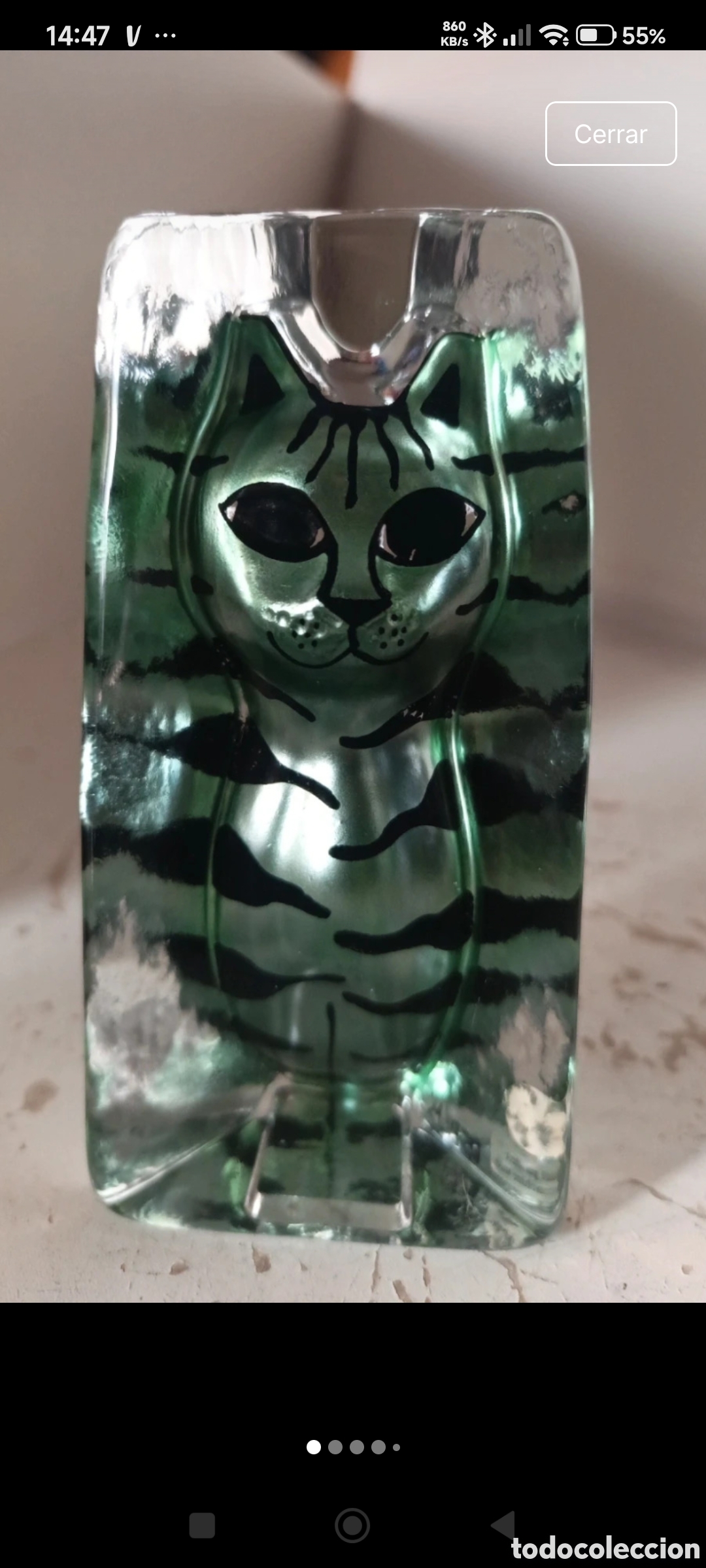 Otros objetos de arte: Gato de la serie Moai - Foto 1