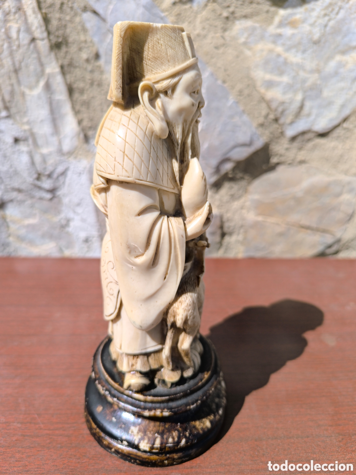 Otros objetos de arte: Figura sabio oriental 24cm - Foto 4