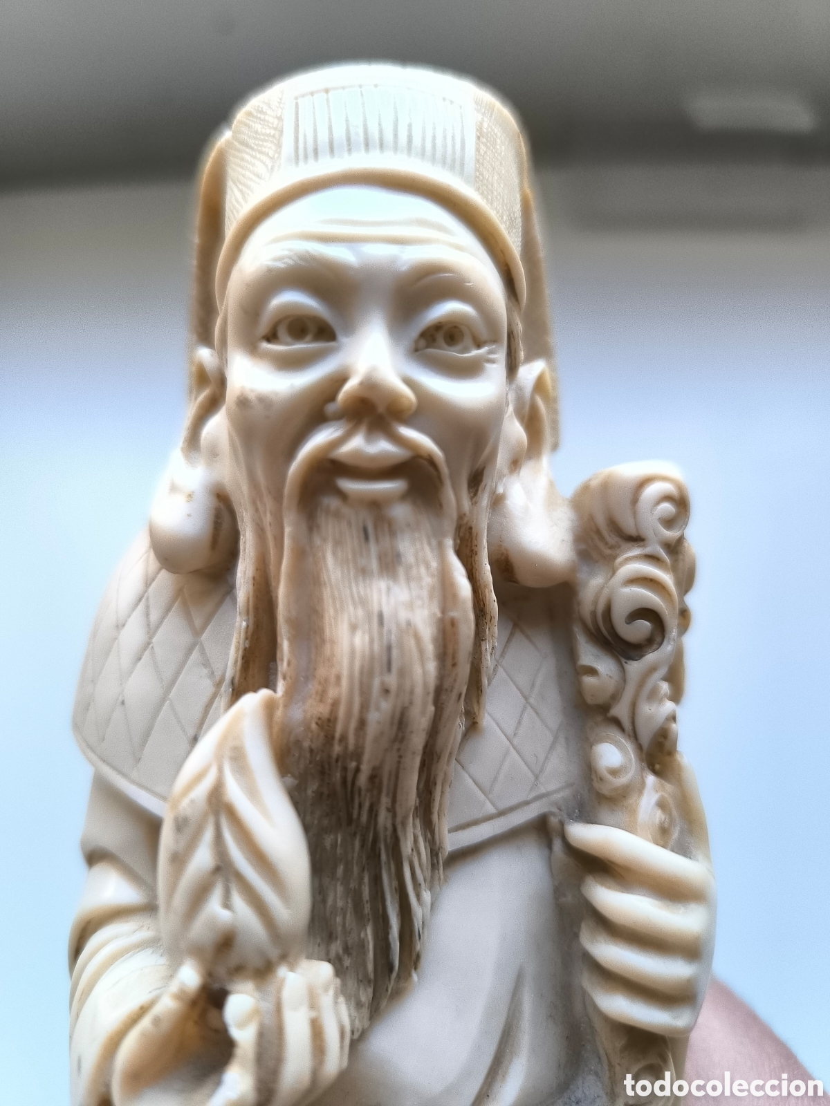 Otros objetos de arte: Figura sabio oriental 24cm - Foto 5