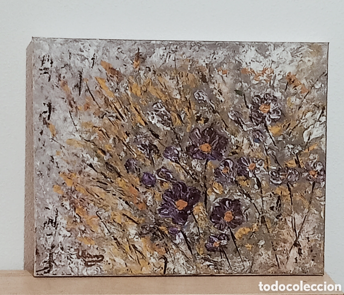 Otros objetos de arte: Cuadro pintura floral - Foto 2