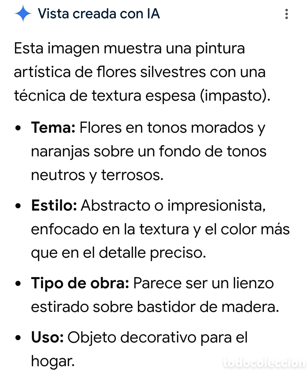 Otros objetos de arte: Cuadro pintura floral - Foto 5