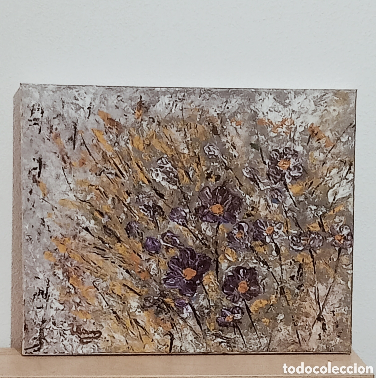 Otros objetos de arte: Cuadro pintura floral - Foto 1