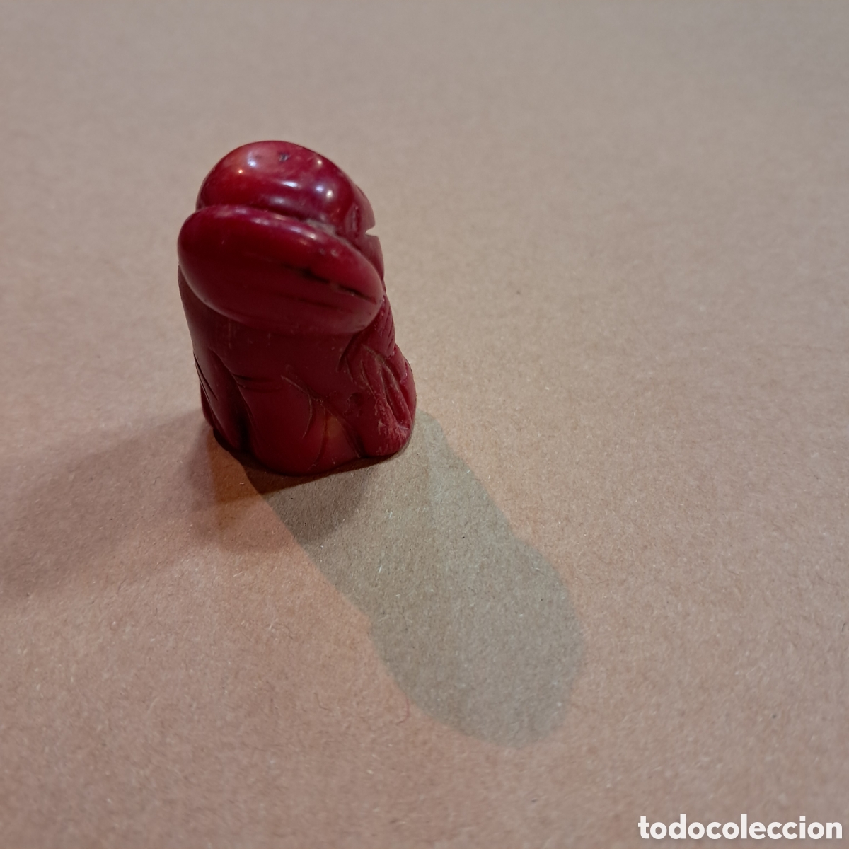 Otros objetos de arte: Buda esculpido en coral rojo - Foto 3