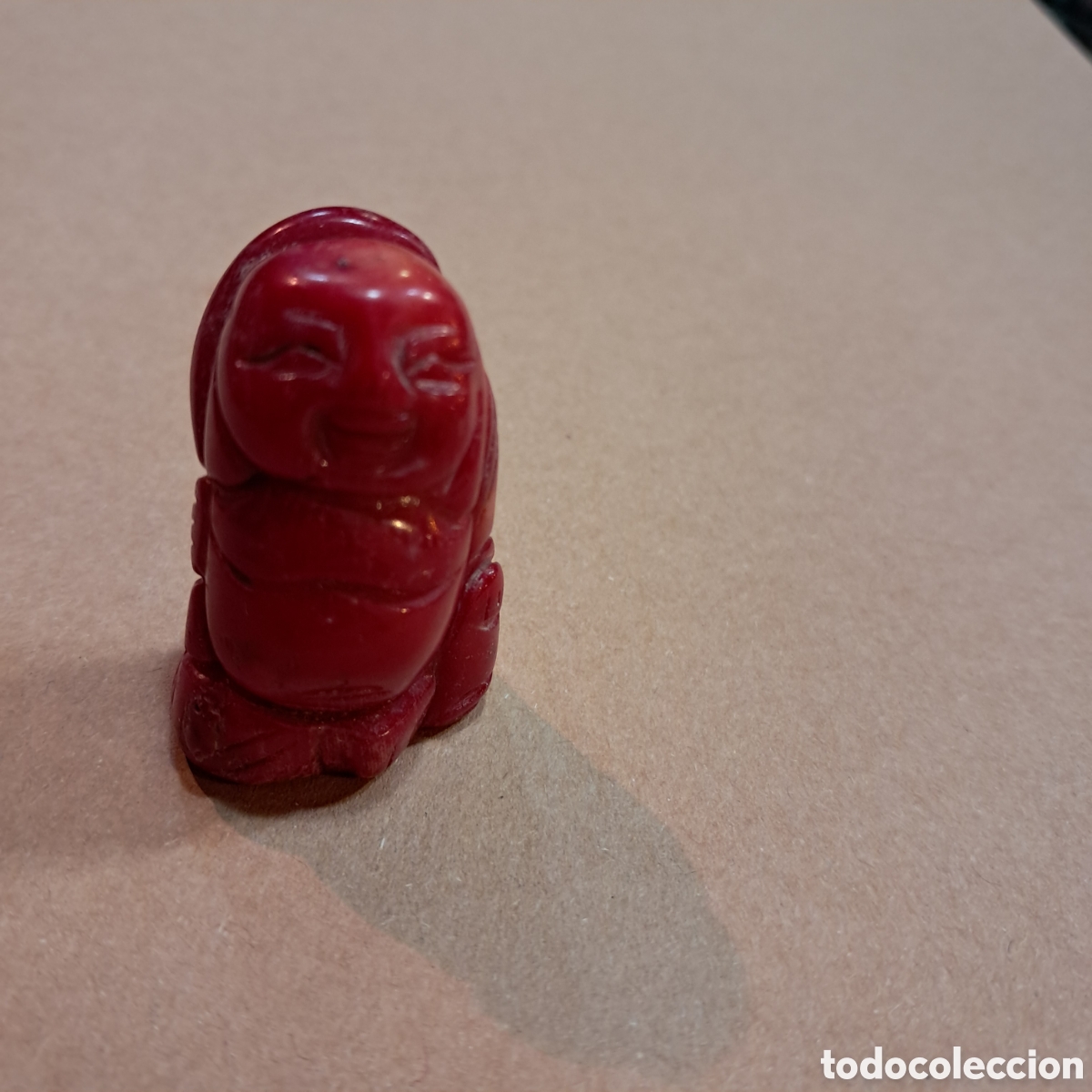 Otros objetos de arte: Buda esculpido en coral rojo - Foto 4