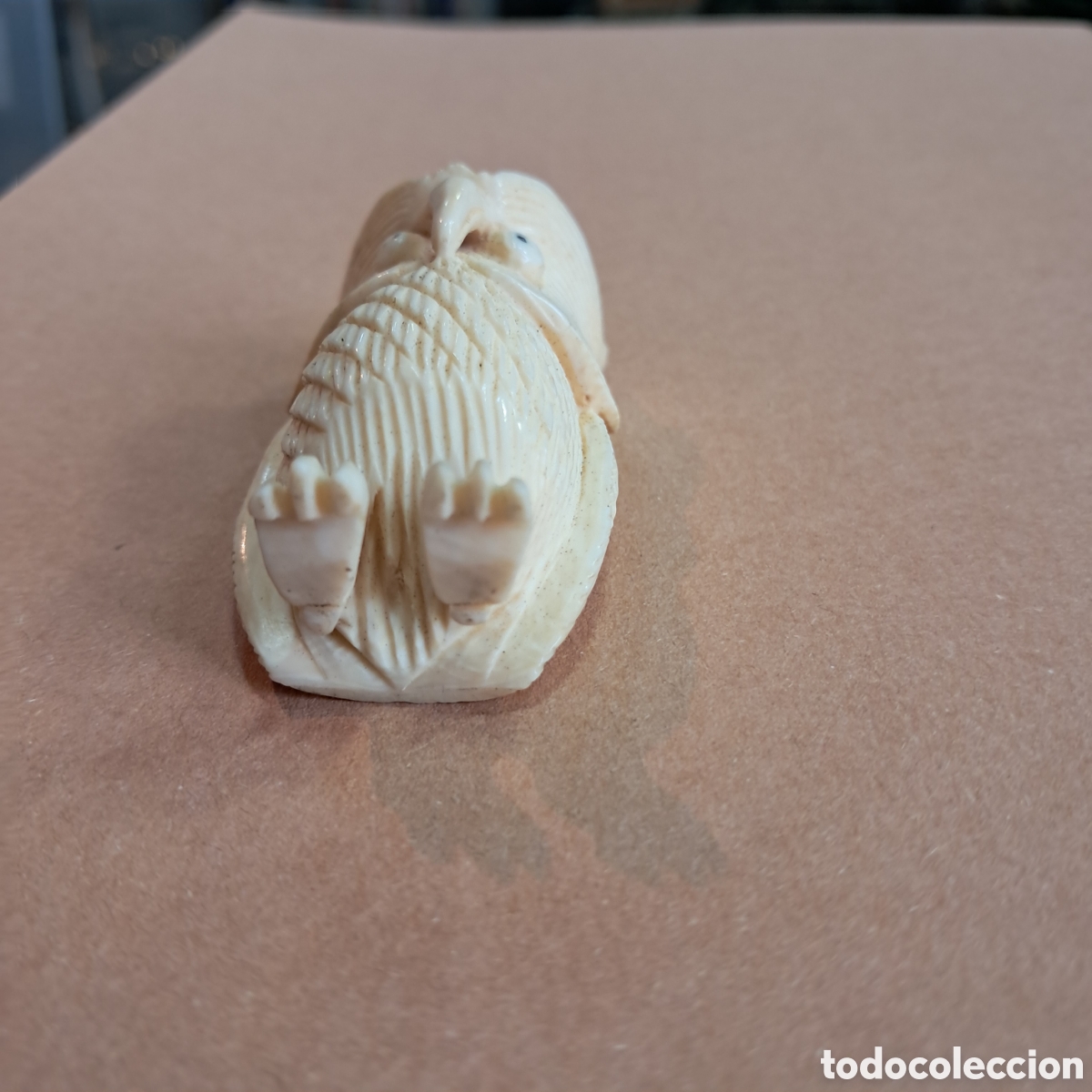 Otros objetos de arte: B&uacute;ho tallado en hueso - Foto 7
