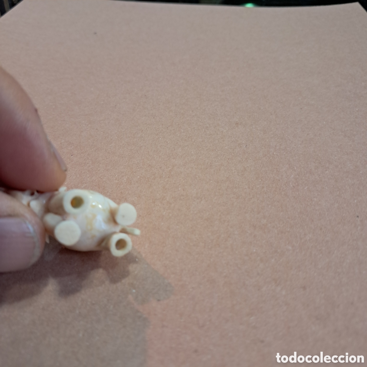 Otros objetos de arte: Netsuke elefante tallado en marfil - Foto 3