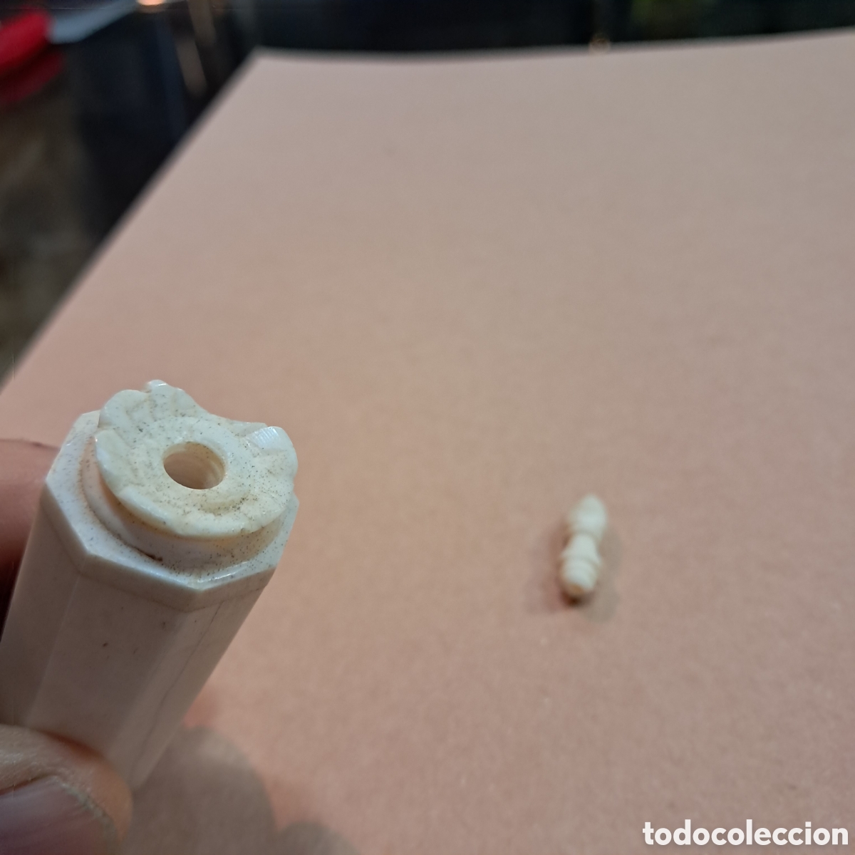 Otros objetos de arte: Recipiente chino tallado en marfil para perfume - Foto 6