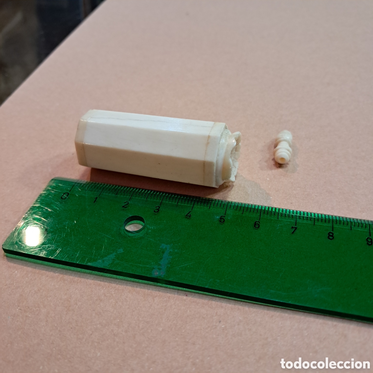 Otros objetos de arte: Recipiente chino tallado en marfil para perfume - Foto 7