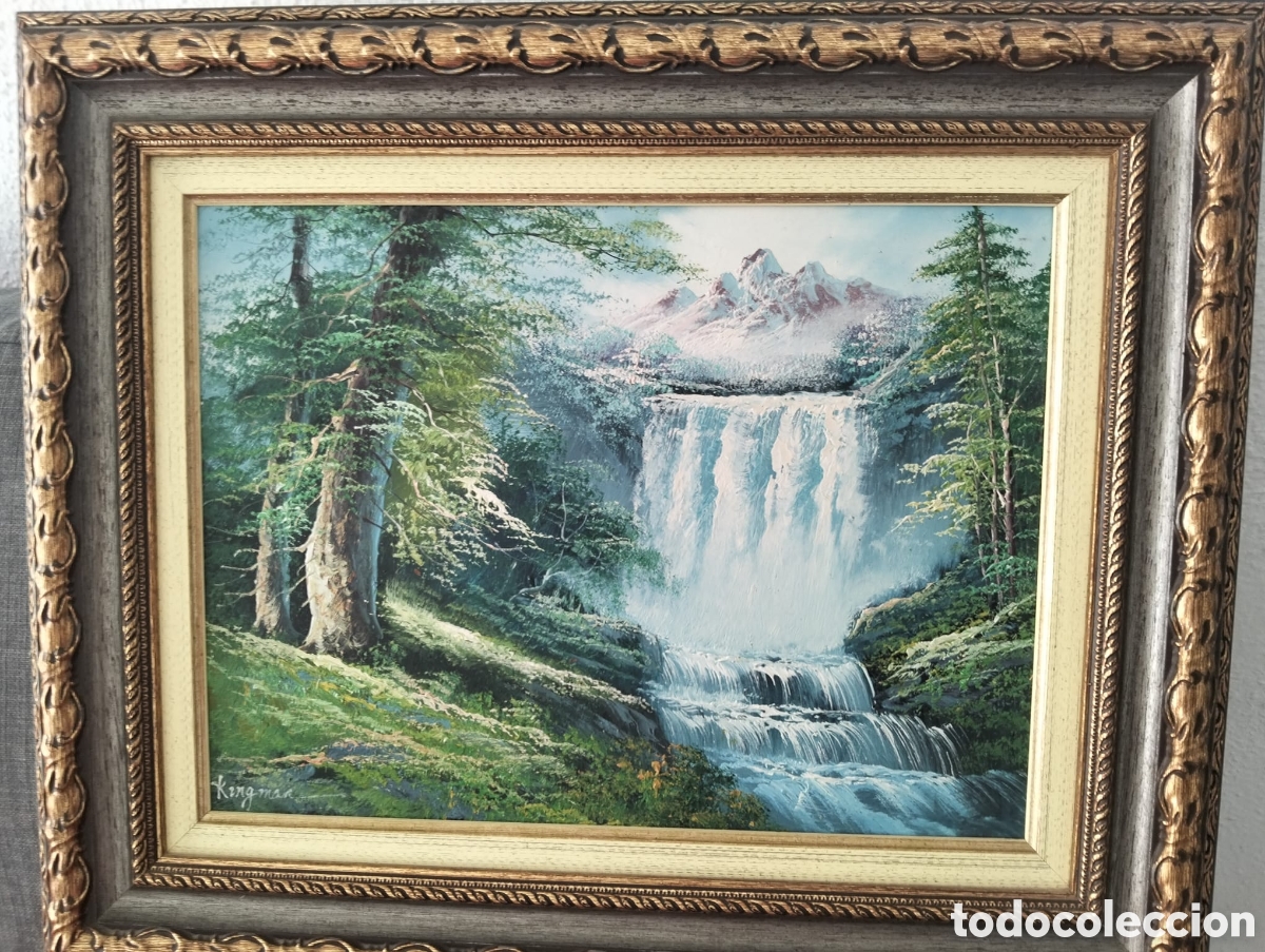 Otros objetos de arte: Cuadro cascada naturaleza - Foto 2