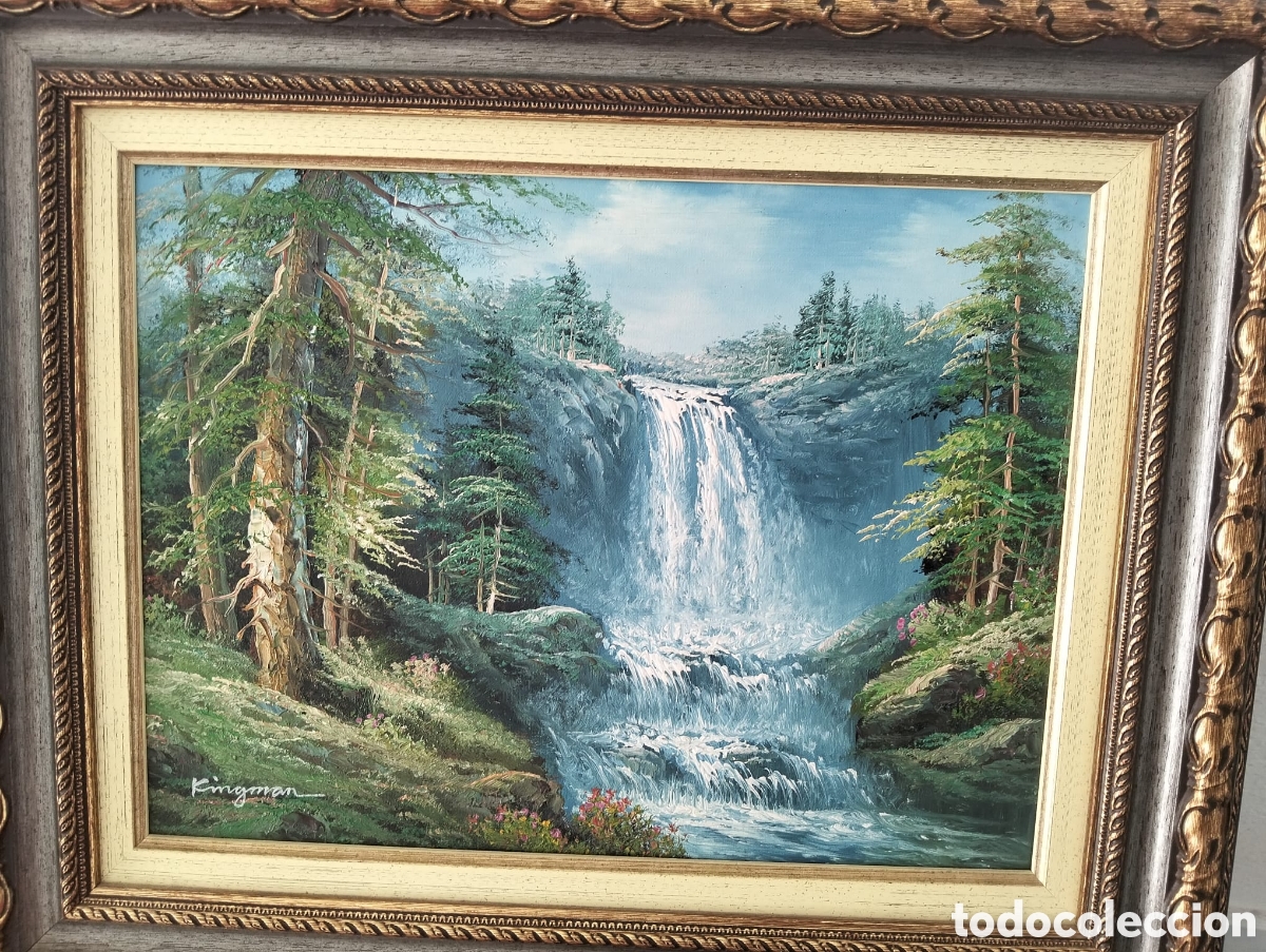 Otros objetos de arte: Cuadro cascada naturaleza - Foto 4