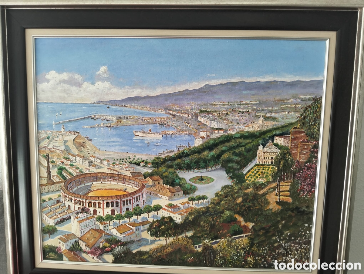 Otros objetos de arte: Cuadro malaga plaza de toros - Foto 2