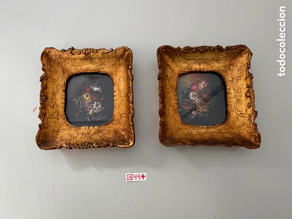 Otros objetos de arte: Cuadro miniatura, firmado antiguos - Foto 1