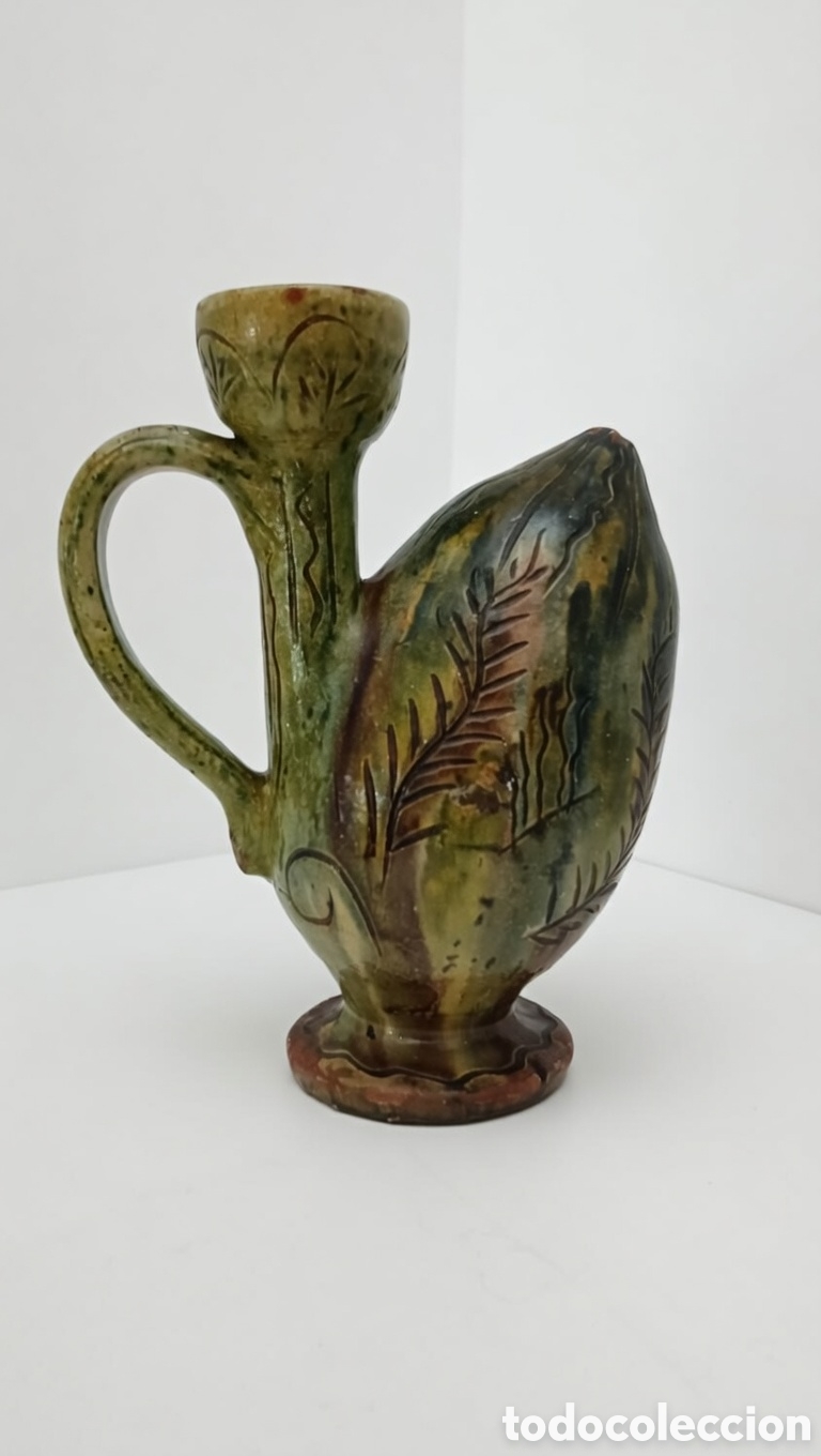 Otros objetos de arte: Botijo de Cer&aacute;mica Esmaltada Vintage - Foto 1