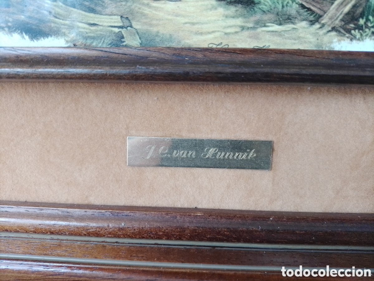 Otros objetos de arte: Cuadro firmado J.C Van Hunnik. - Foto 3