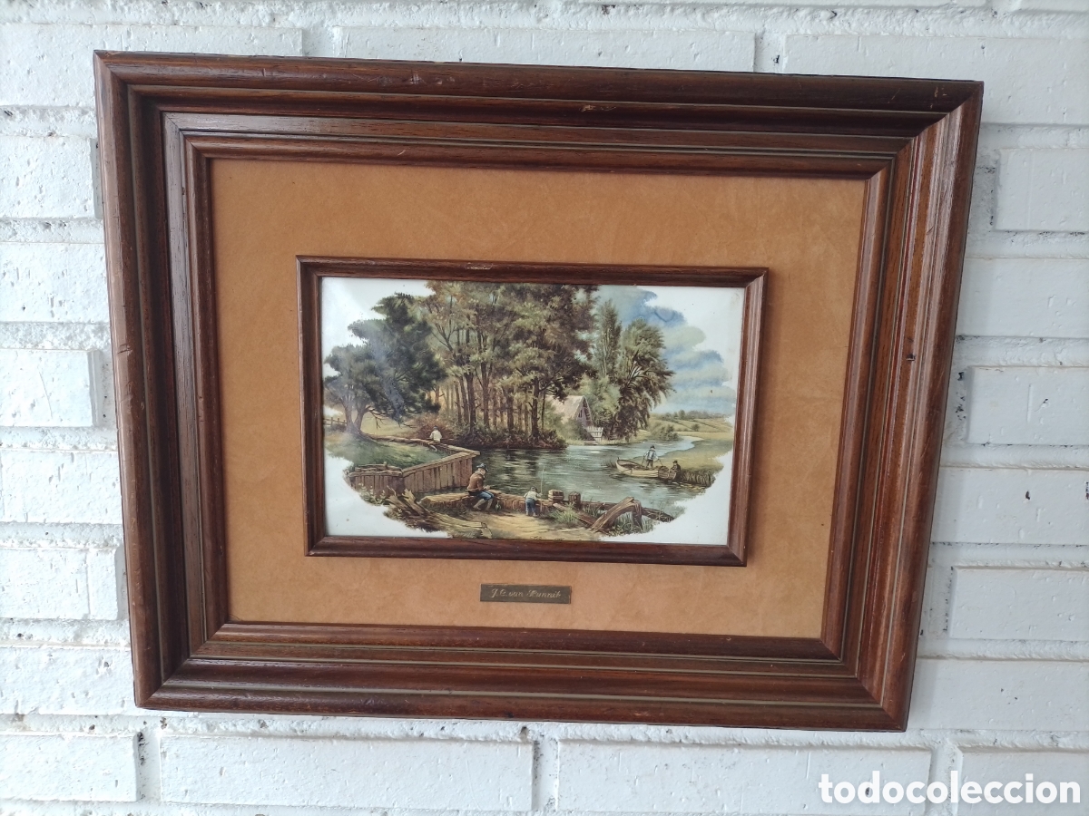 Otros objetos de arte: Cuadro firmado J.C Van Hunnik. - Foto 1