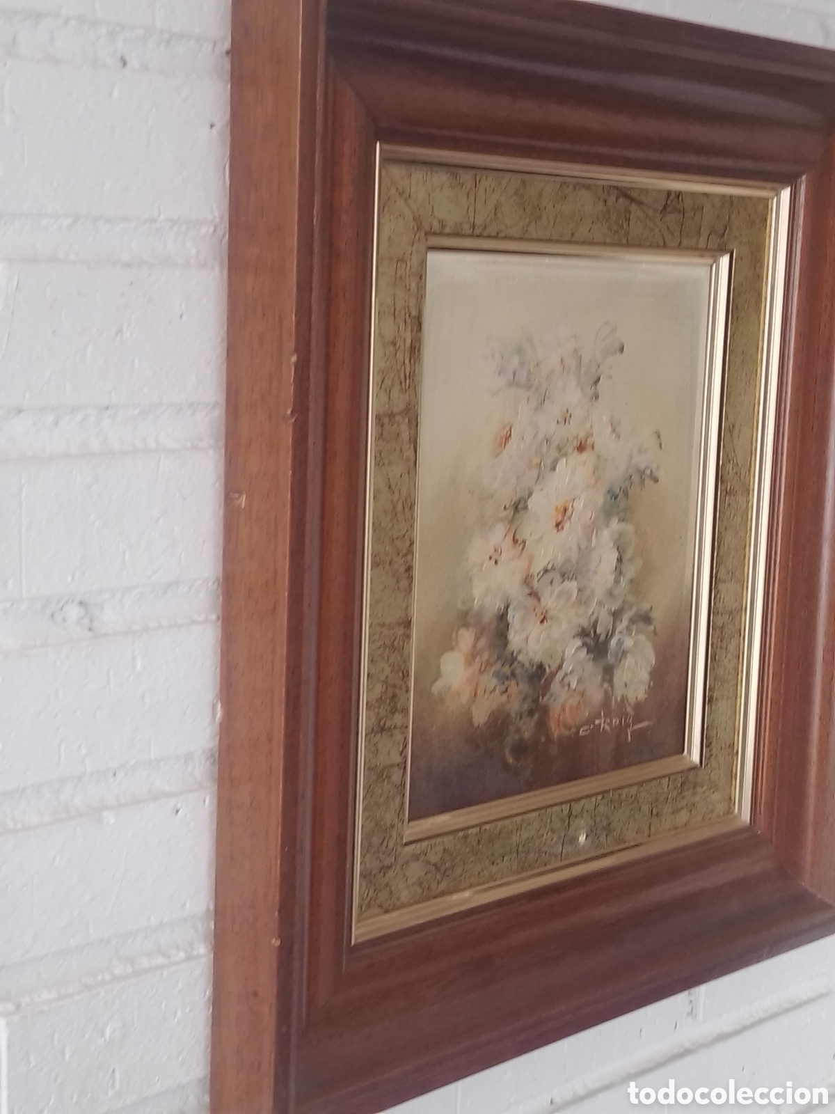 Otros objetos de arte: Cuadro firmado C.Roig. - Foto 3