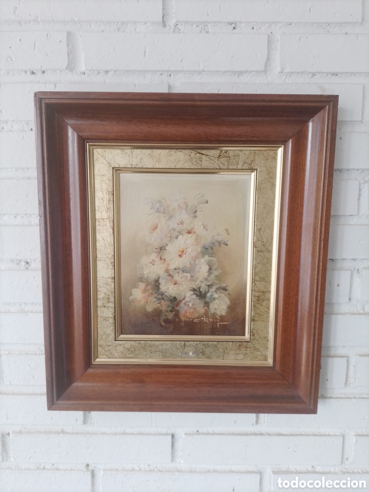 Otros objetos de arte: Cuadro firmado C.Roig. - Foto 1