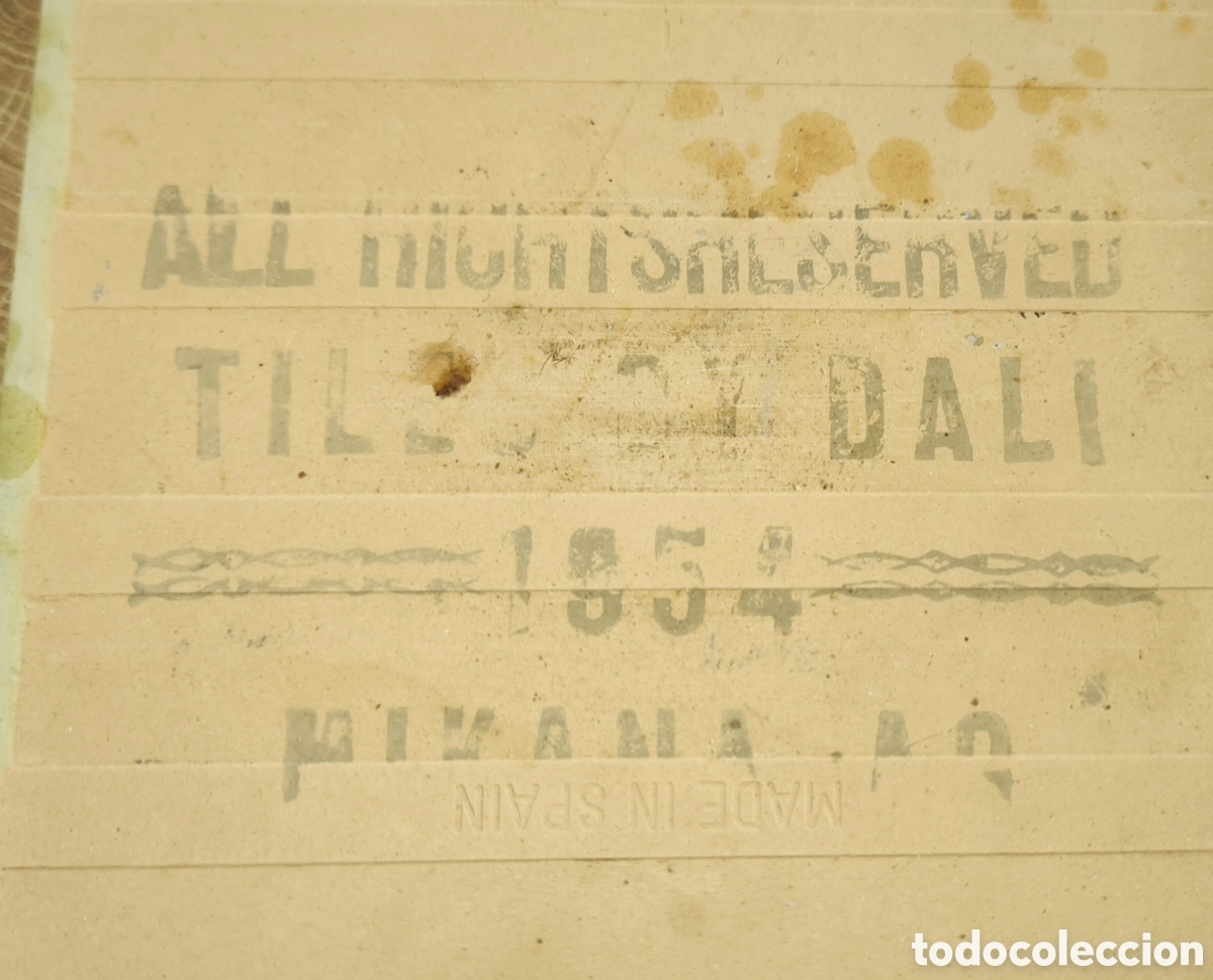 Otros objetos de arte: AZULEJO DALI 1954 en perfecto estado - Foto 4