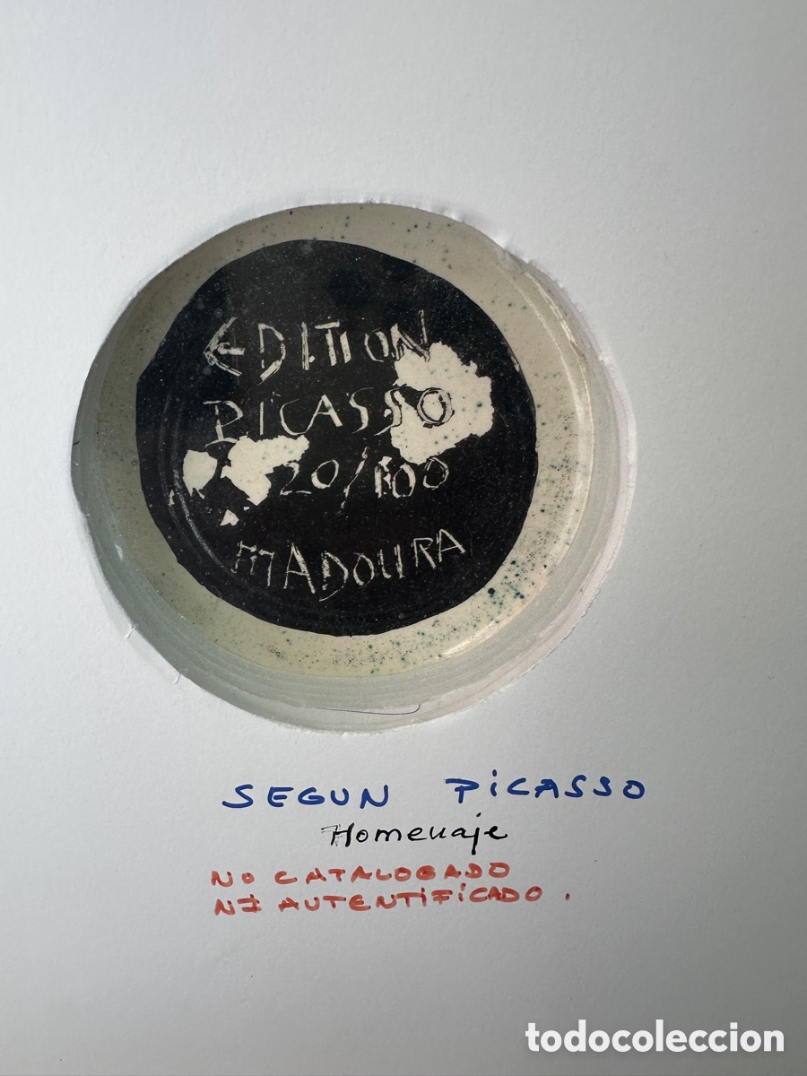 Otros objetos de arte: picasso estilo , plato - Foto 3