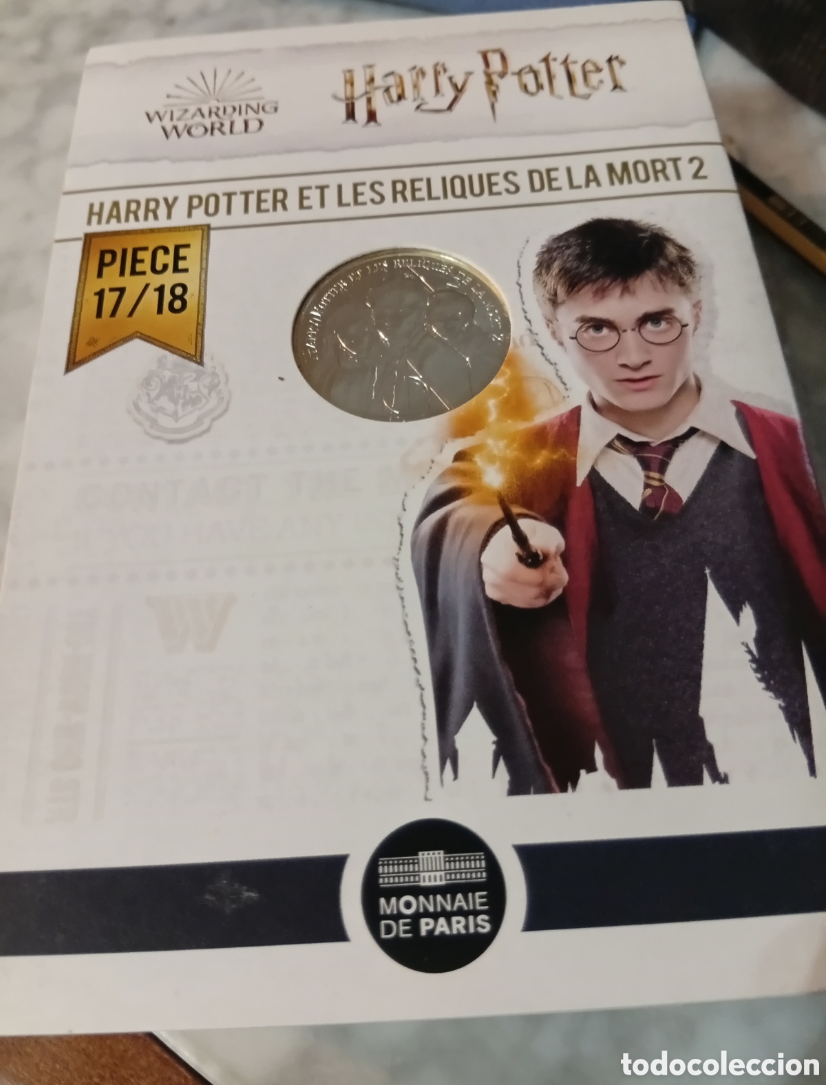 Art: Tarjetas colecci&oacute;n Harry Potter con moneda de plata 333 de 10&euro;