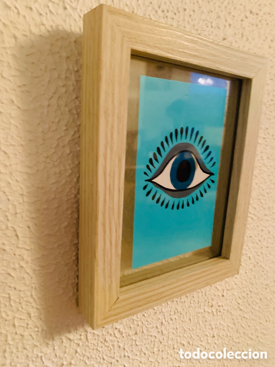 Otros objetos de arte: Cuadro con ojo en acr&iacute;lico - Foto 2