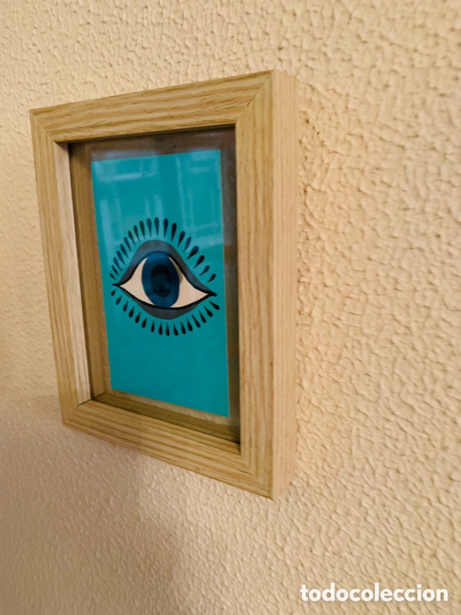 Otros objetos de arte: Cuadro con ojo en acr&iacute;lico - Foto 3