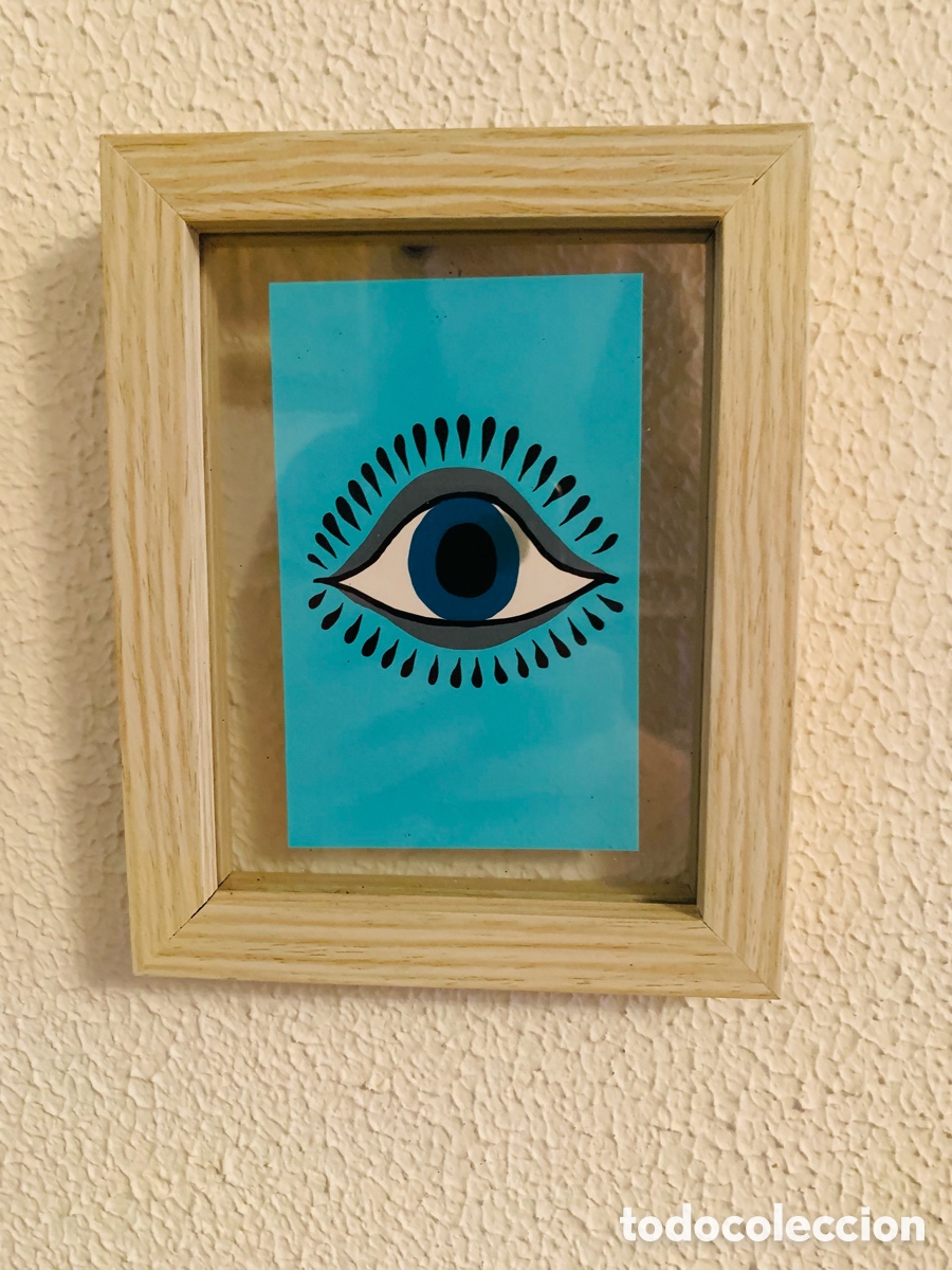 Otros objetos de arte: Cuadro con ojo en acr&iacute;lico - Foto 1