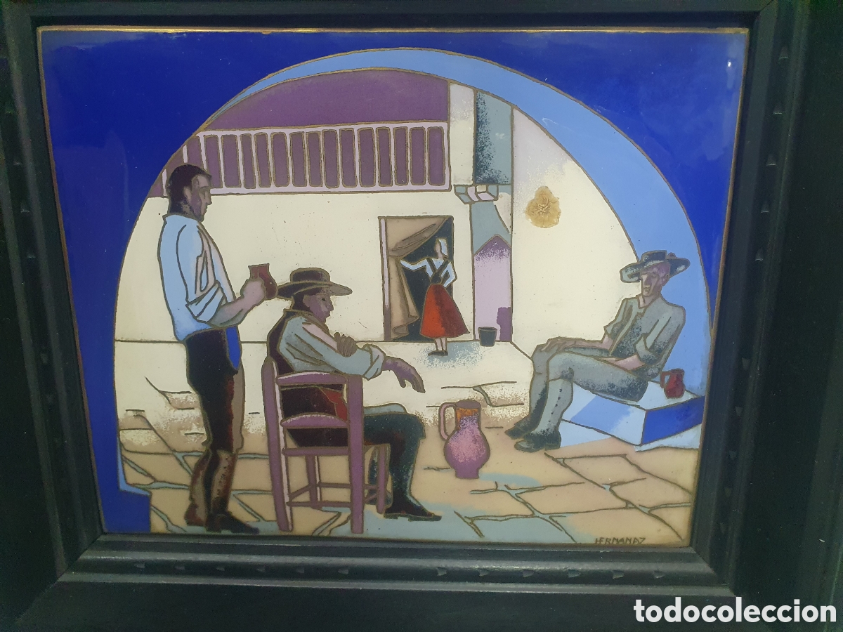 Arte: Esmalte Toreros Hermanos Hern&aacute;ndez Vigo Galicia. (L98)