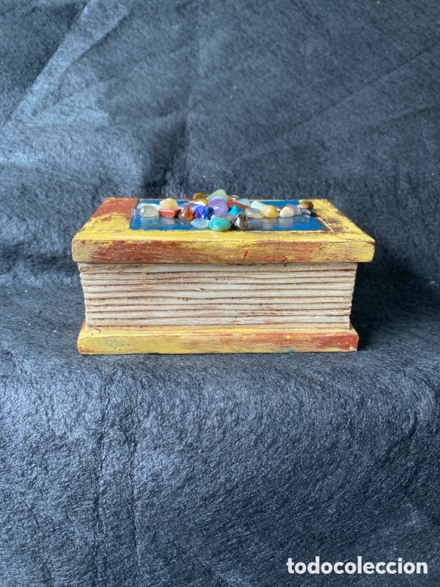 Otros objetos de arte: Libro-joyero de HLH decorado y pintado a mano - Foto 3
