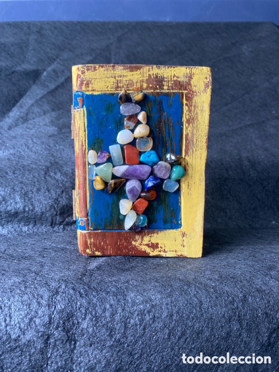 Otros objetos de arte: Libro-joyero de HLH decorado y pintado a mano - Foto 4