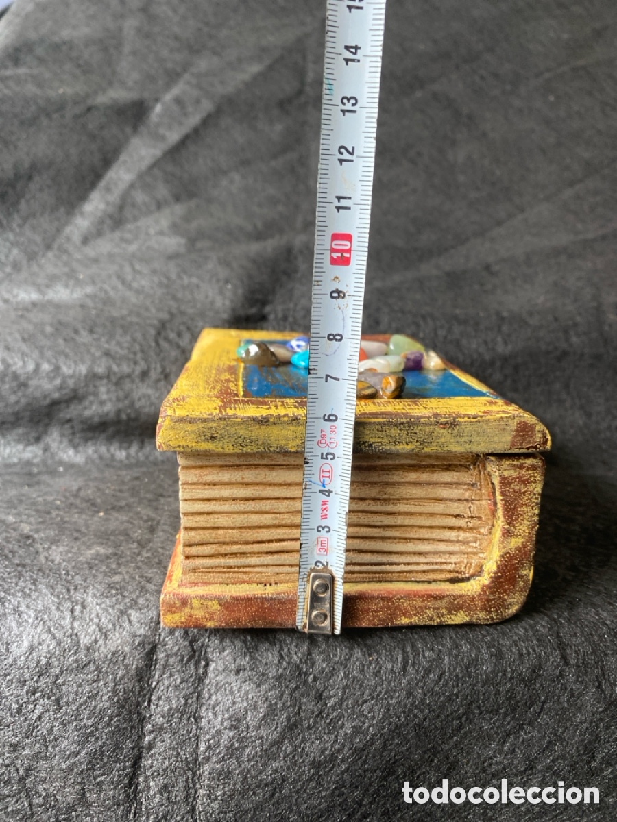 Otros objetos de arte: Libro-joyero de HLH decorado y pintado a mano - Foto 9