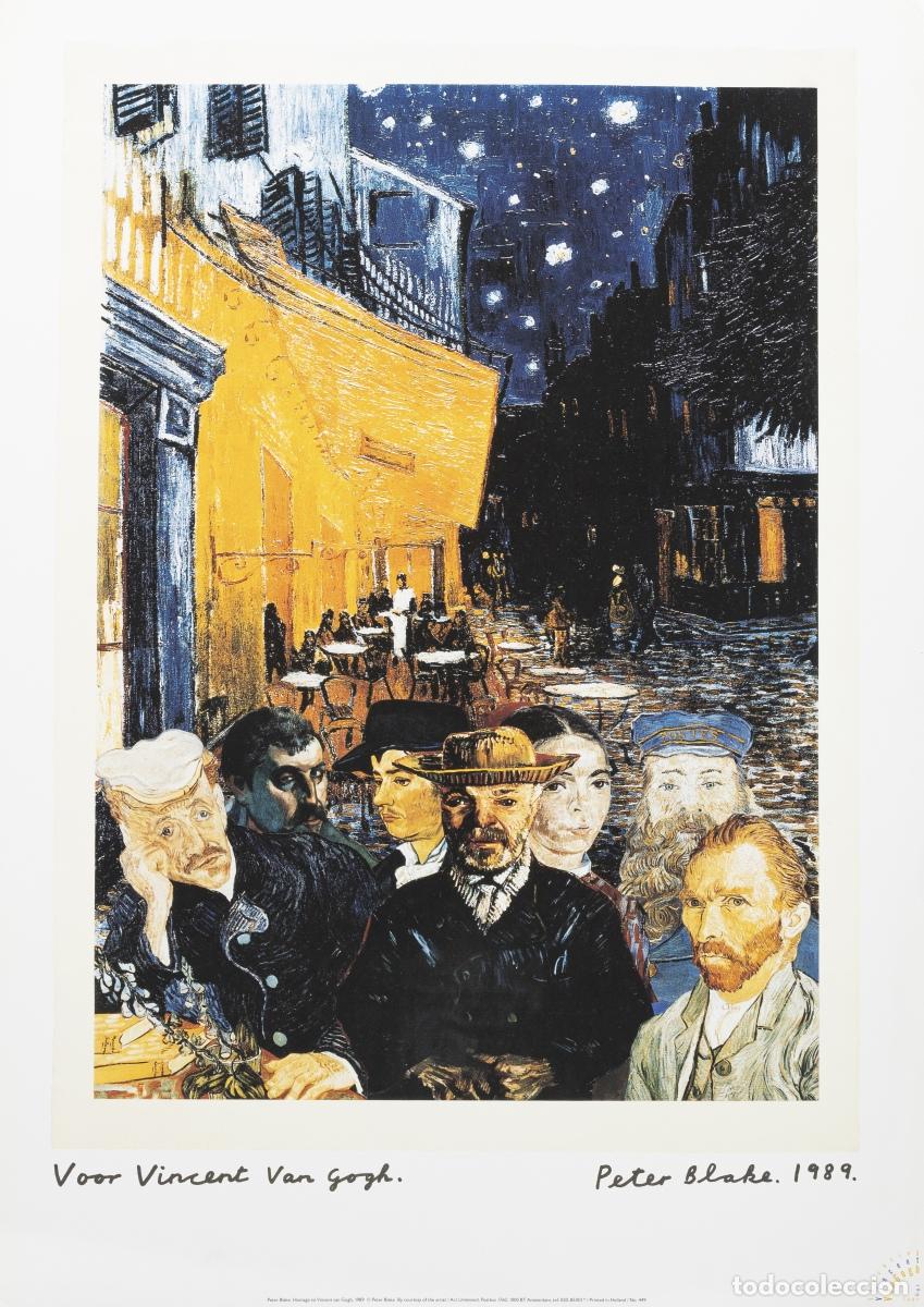 Otros objetos de arte: Cartel de Peter Blake en homenaje a V. Van Gogh - Foto 1