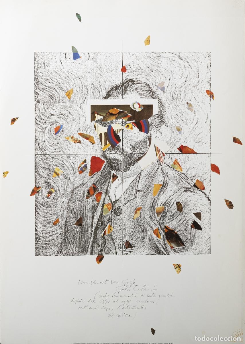 Arte: CARTEL GIULIO PAOLINI HOMENAJE A V.VAN GOGH