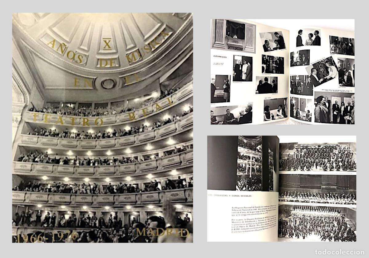 Otros Objetos de Arte: JUAN GYENES. X A&Ntilde;OS DE M&Uacute;SICA EN EL TEATRO REAL. 1&ordf; EDICI&Oacute;N 1976. HUECOGRABADOS DE H. FOURNIER.