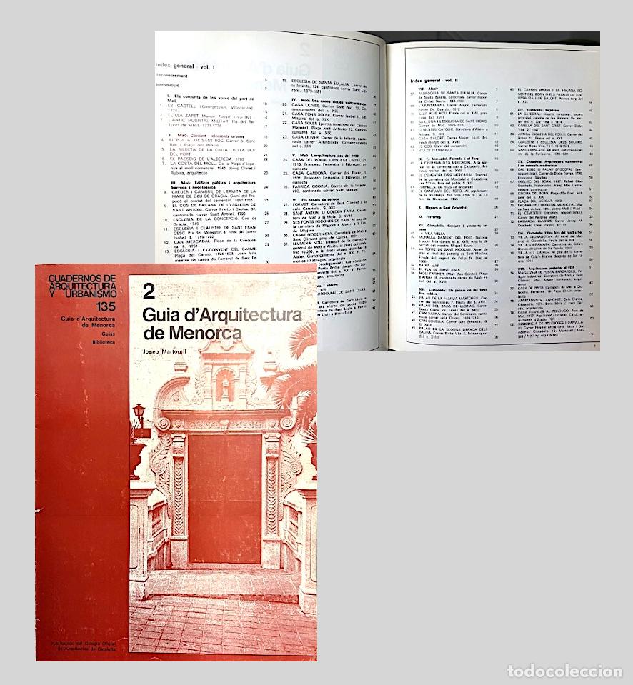 Arte: Josep Martorell : Guia d&acute;Arquitectura de Menorca.