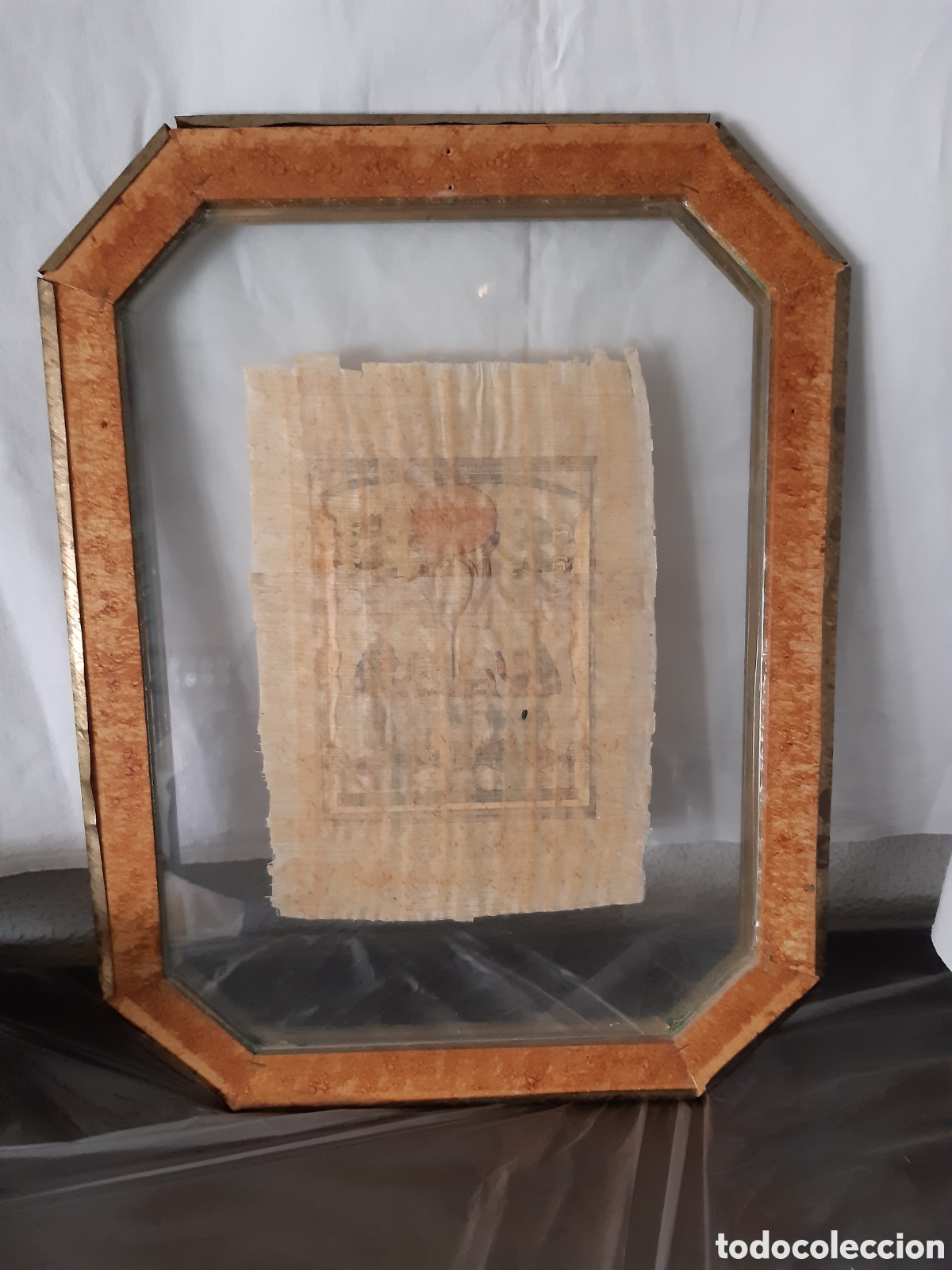 Otros objetos de arte: Cuadro decorativo con papiro comprado en Egipto - Foto 2