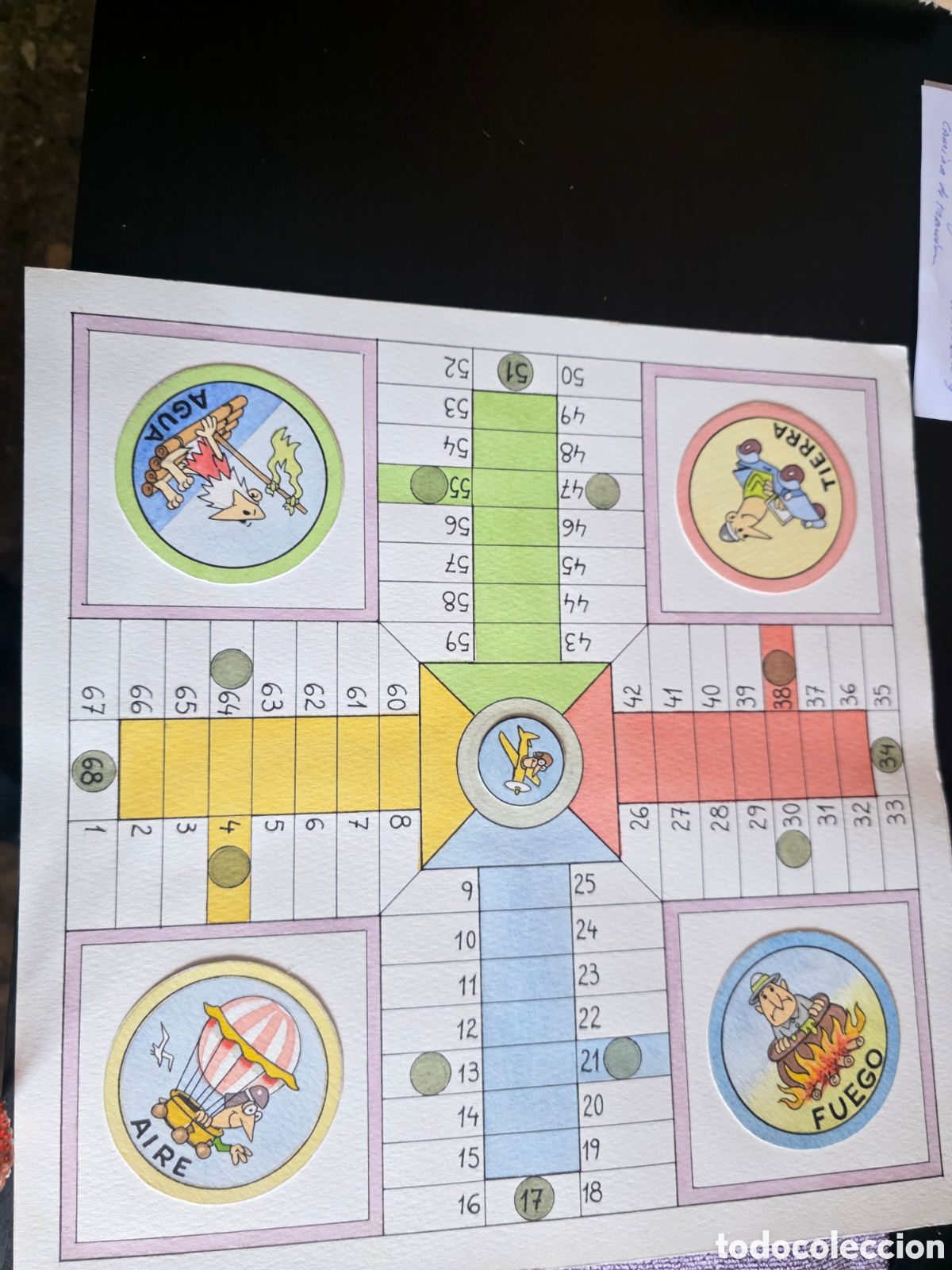 Otros objetos de arte: JUEGO DE PARCHIS UNICO - Foto 1