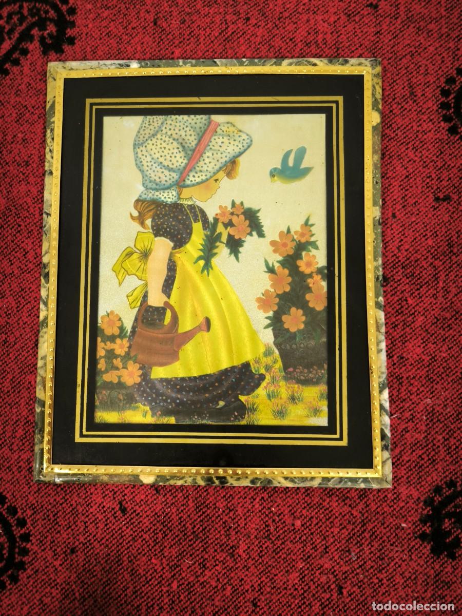 Arte: Cuadro 3D Decorativo Infantil 27 Cm &ndash; Escena De Jardiner&iacute;a Con Efecto Relieve