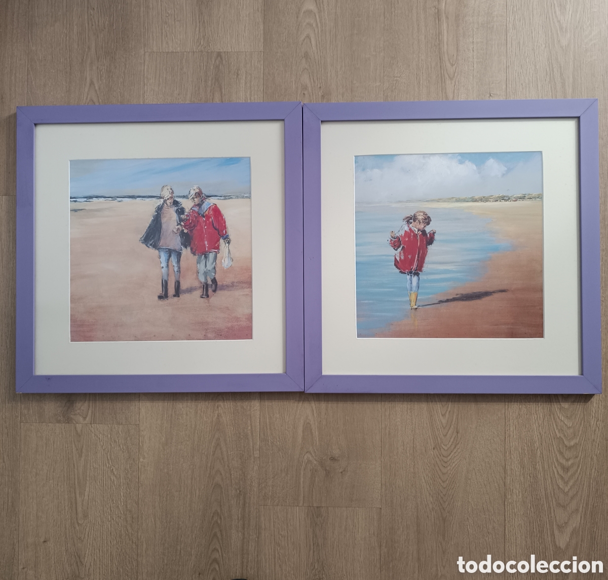 Otros Objetos de Arte: Set de cuadros con marco.