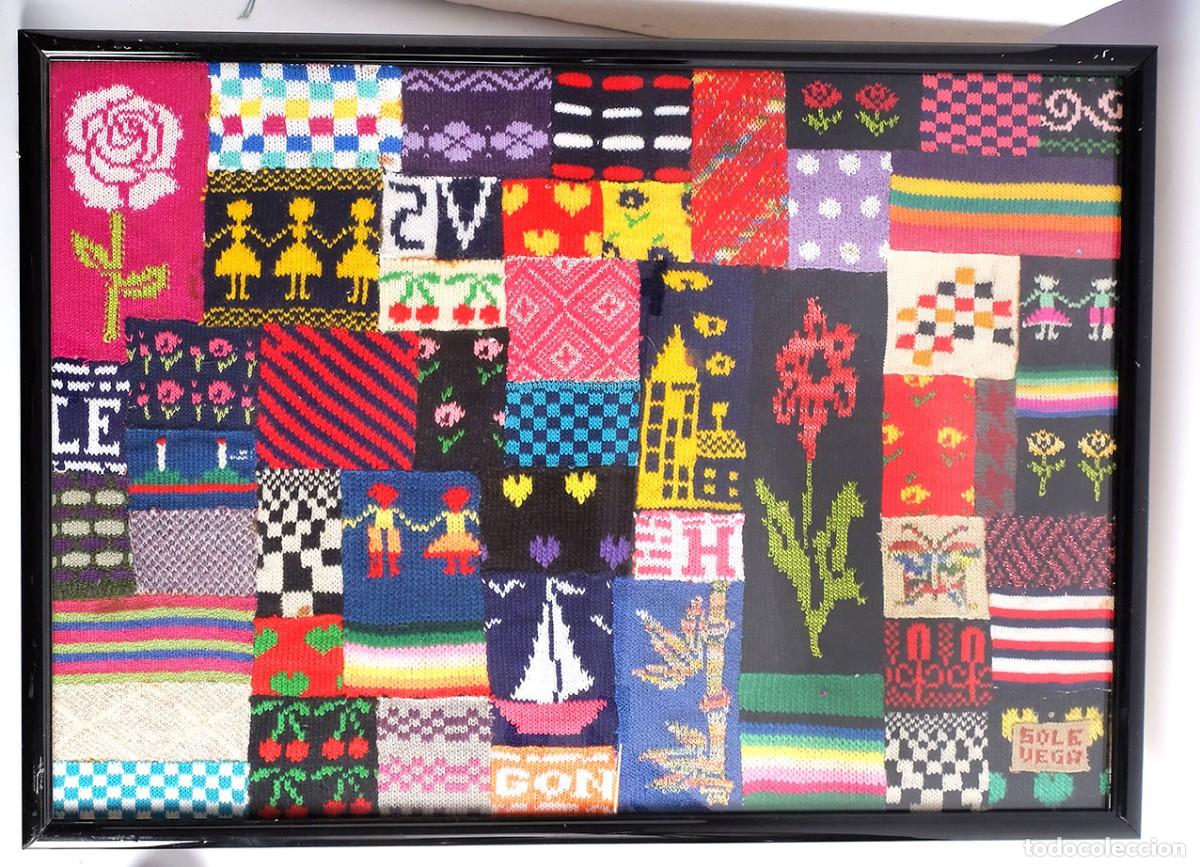 Otros Objetos de Arte: collage realizado con lana