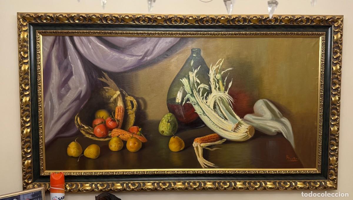 Otros Objetos de Arte: Cuadro Bodeg&oacute;n F. Montoro &Oacute;leo