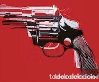 Otros Objetos de Arte: Andy Wharhol (After) - Guns. P&oacute;ster 75x90 cm (The Andy Warhol Foundation). NUEVO.