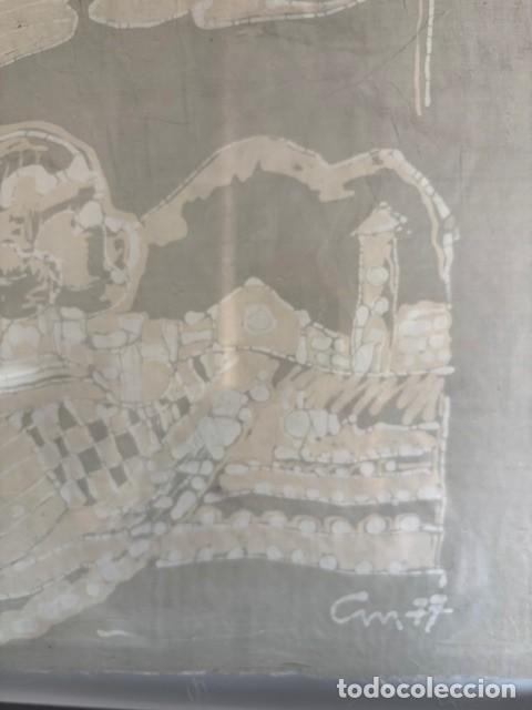 Otros objetos de arte: TECNICA MIXTA EN SEDA BORDADA - Foto 4