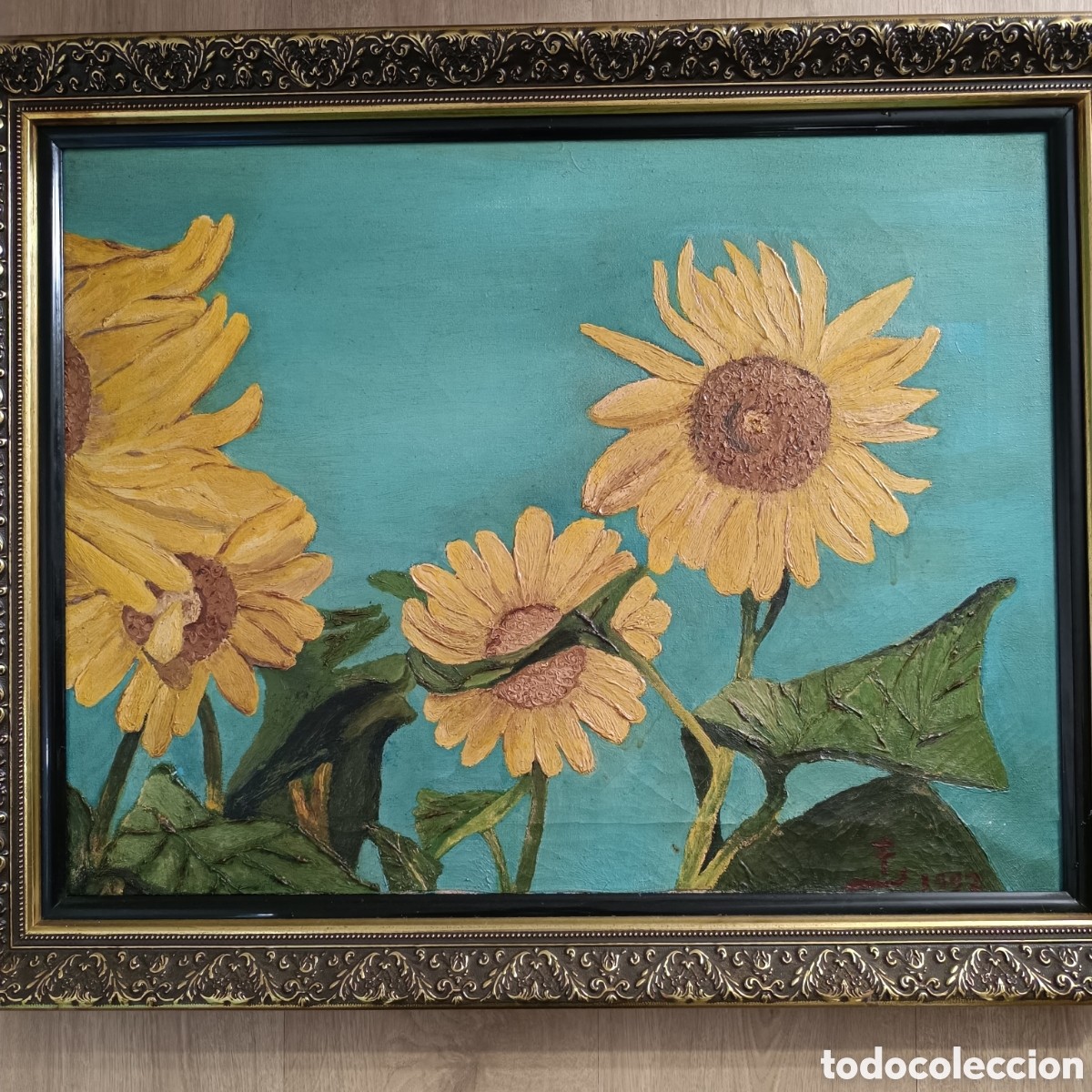 Otros objetos de arte: Acr&iacute;lico original &rdquo; Los girasoles&rdquo; - Foto 2