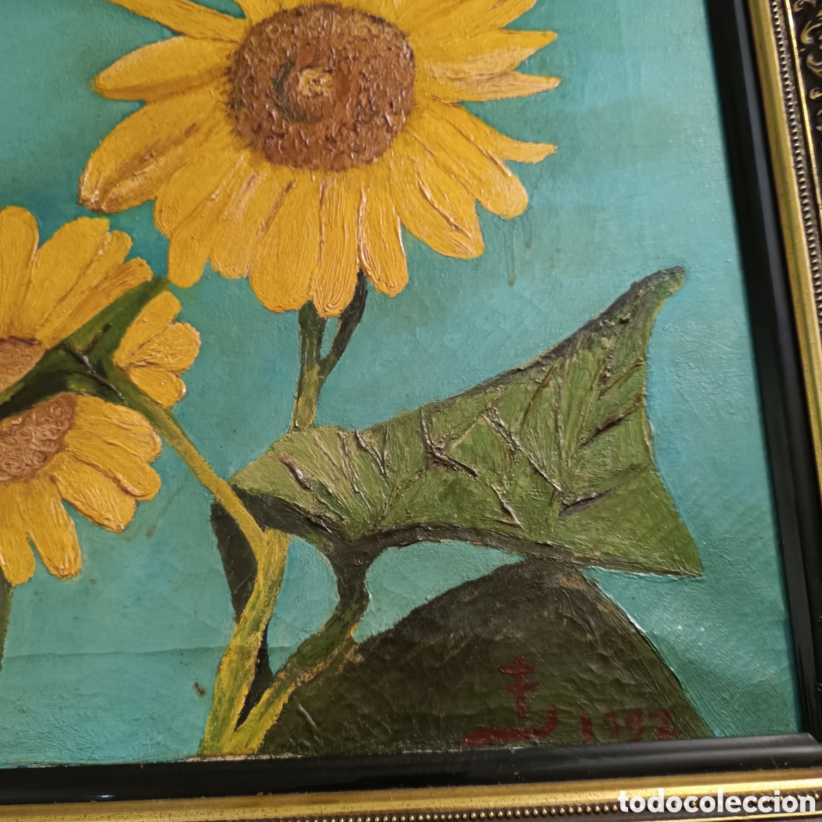 Otros objetos de arte: Acr&iacute;lico original &rdquo; Los girasoles&rdquo; - Foto 3