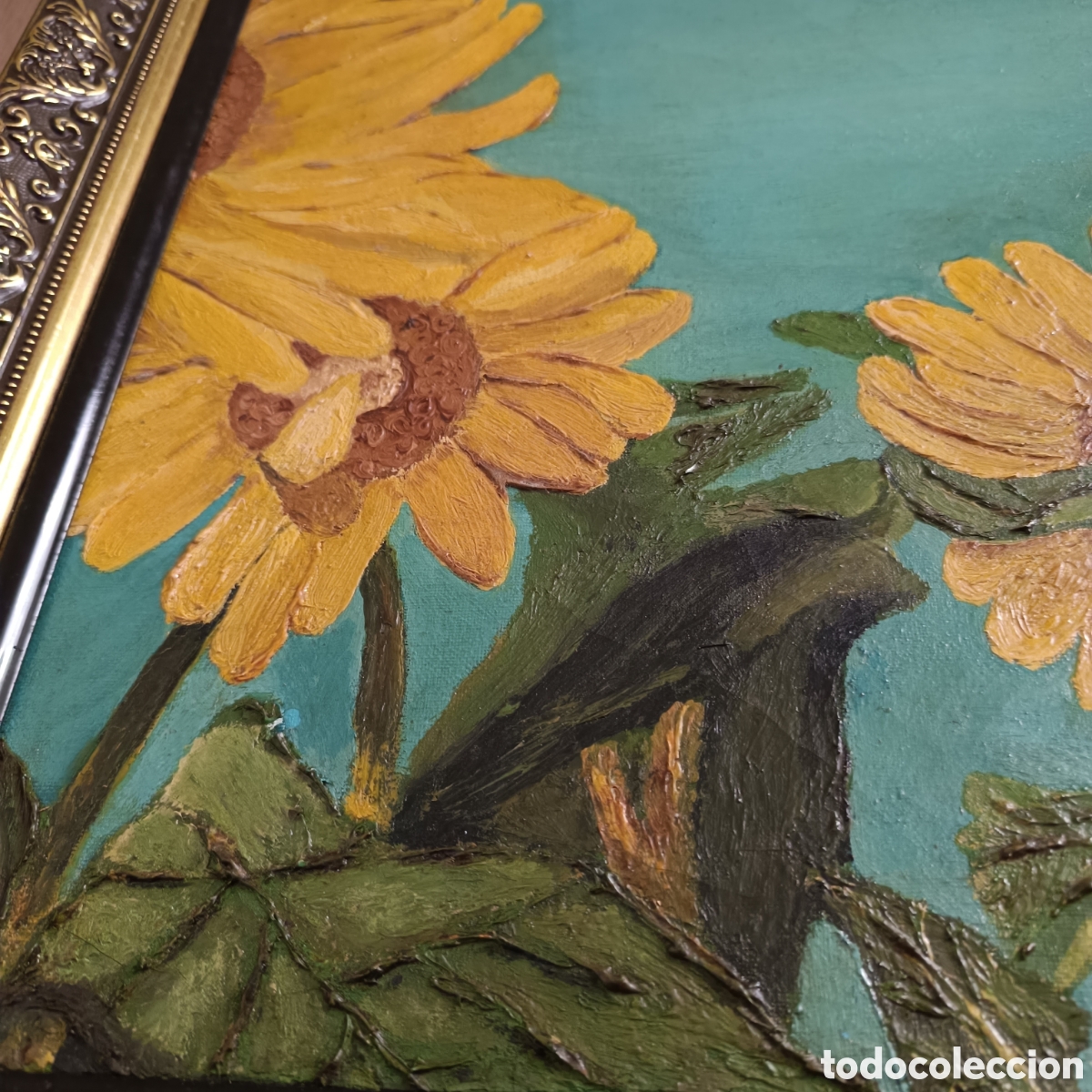 Otros objetos de arte: Acr&iacute;lico original &rdquo; Los girasoles&rdquo; - Foto 4