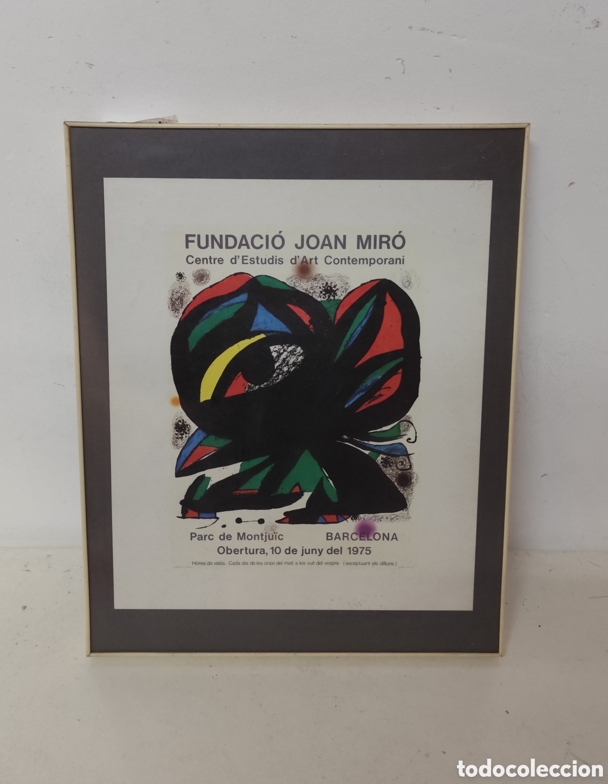 Otros Objetos de Arte: Cartel fundacio Joan miro 1975