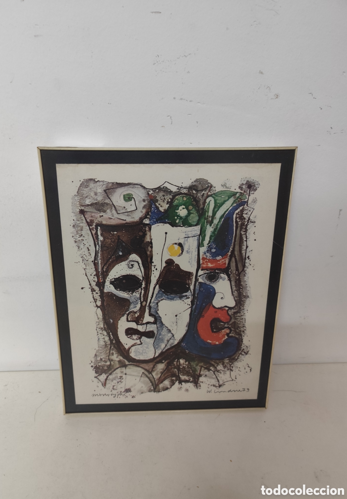 Otros Objetos de Arte: Obra de arte Cartek firmada por W. Luyckx en 1979.