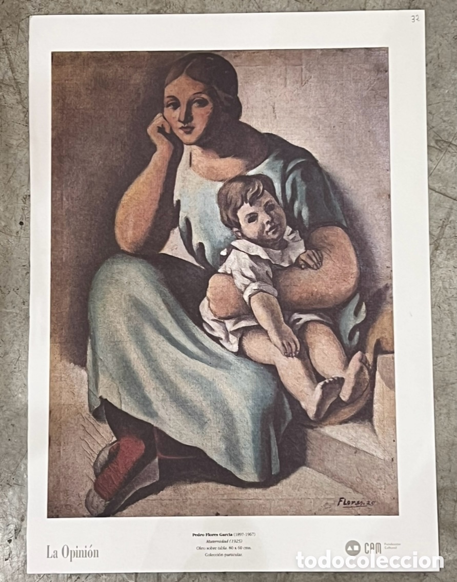 Otros Objetos de Arte: Pedro FLORES Garc&iacute;a. &ldquo;Maternidad&rdquo;. CAM. 1995. Colecci&oacute;n 150 a&ntilde;os de pintura en Murcia.